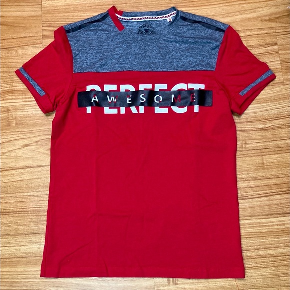 XIOS T- Shirt Men’s Size S Crew Neck Short Sleeve Red Graphic Print Tees - Picture 7 of 7